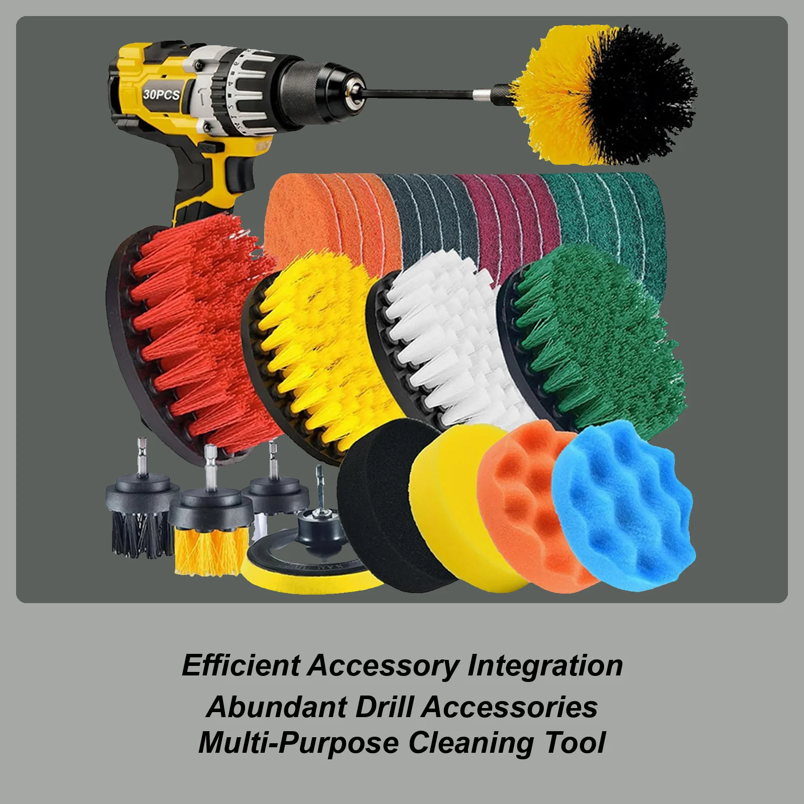 

Набор щеток для чистки автомобиля, 30 шт., накладки для ухода за автомобилем, набор щетки для мытья автомобиля, внедорожник, седан