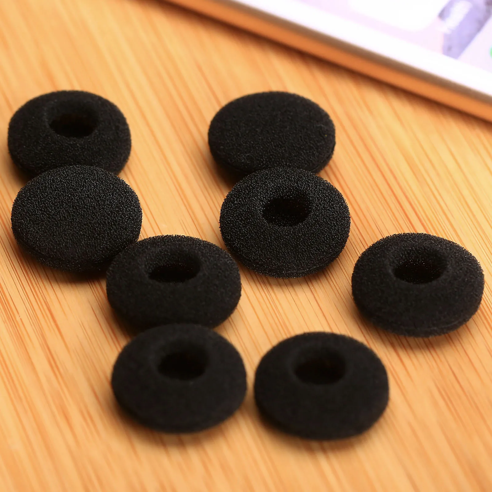 

30 Pcs Earphone Sponge Covers Black Soft Foam Earbud Headphone Ear Pads Replacement for Earphone MP3 MP4 Mobile Phone