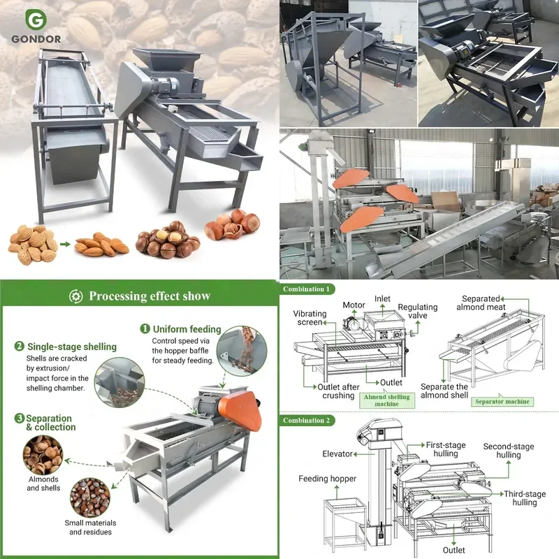 Simple Hazelnut Almond Shell Sheller Palm Apricot Nut Cracker Kernel Peeler Tool for Breaking Hard Shells Efficiently
