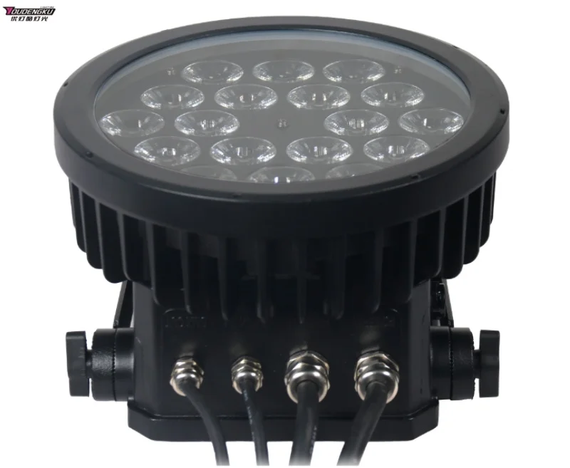 

2 pieces Outdoor 18x10w mini led rgbw par 64 waterproof ip65 wedding stage led up lighting