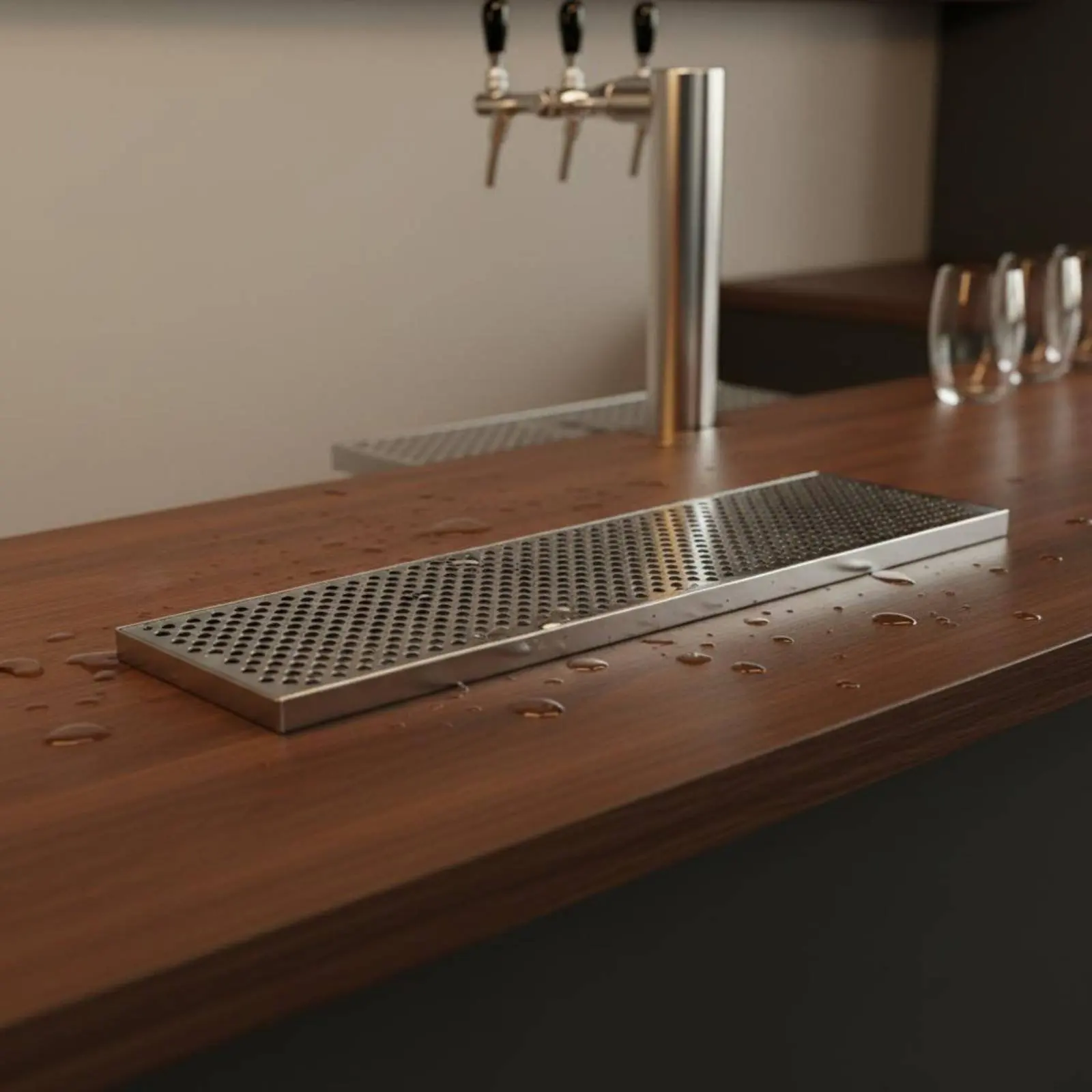 Beer Spill Tray Long-Lasting Bar Spill Tray Spill Catcher Heavy-Duty Dishwasher Safe for Drink Service