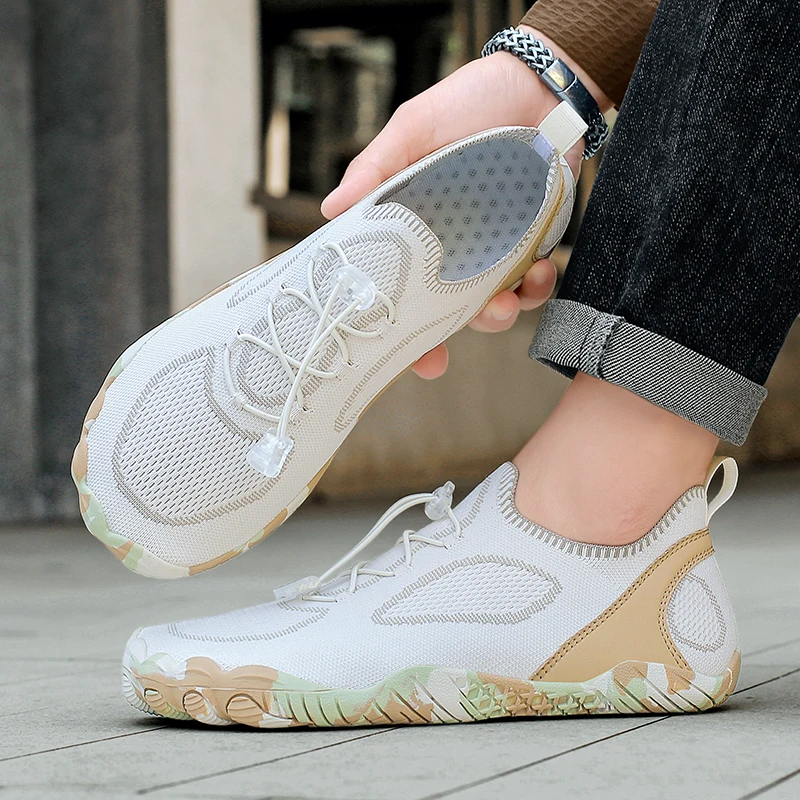 

Wide Toe Wide Sole Barefoot Shoes Lightweight Breathable Casual Sports Shoes Outdoor Anti-Slip Wear-Resistant Trekking Shoes