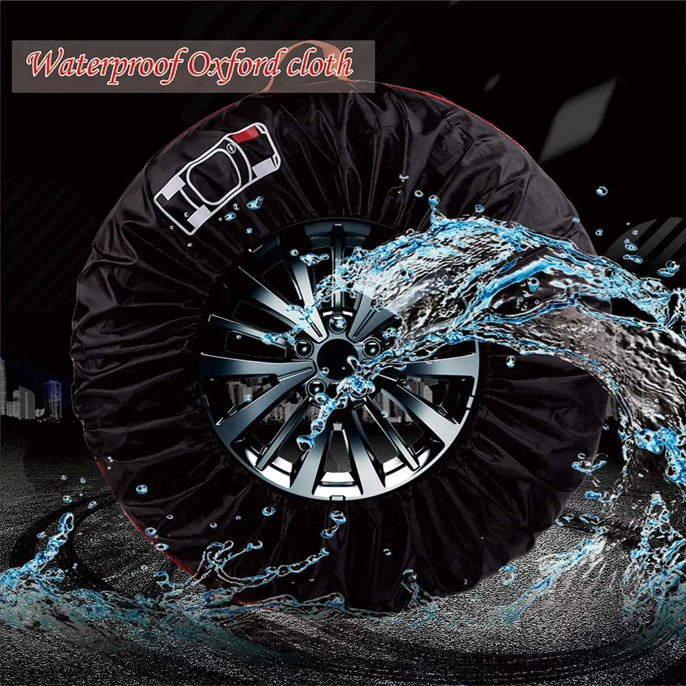 Car Spare Tire Cover Case Nylon Auto Wheel Tires Storage Bags Vehicle Tyre Waterproof Dust-proof Protector Styling Accessroies