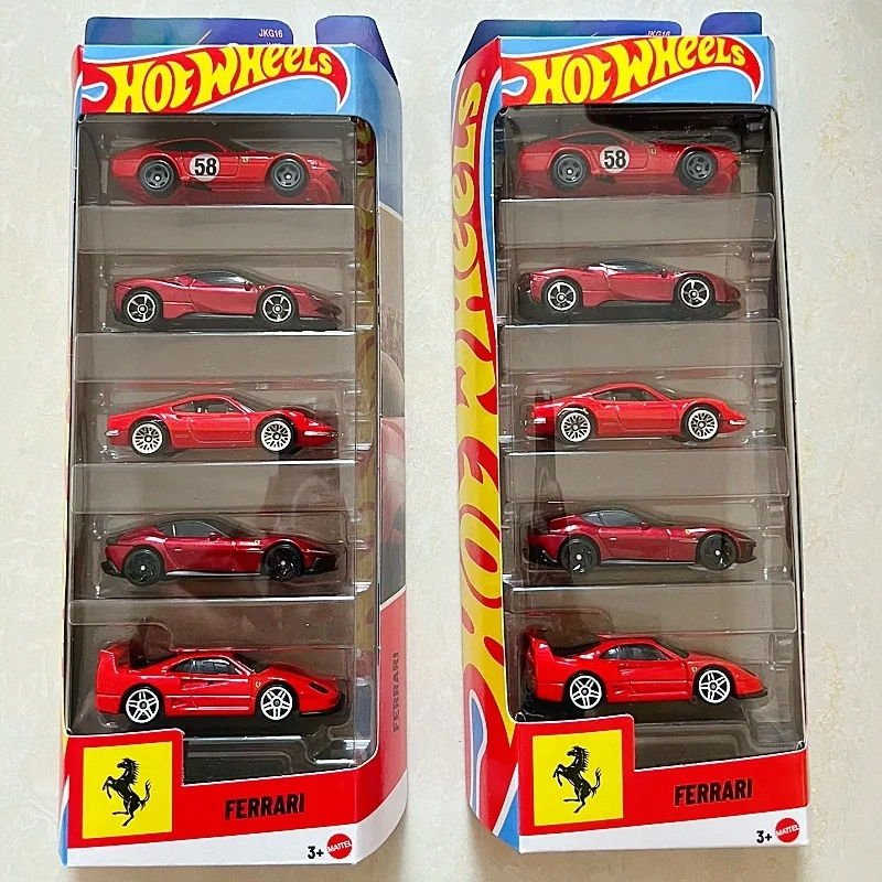 2026 Hot Wheels 5PCS Ferrari Set SF90 Stradale F40 1:64 Diecast