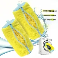 1/4PCS Wash Shoes Bag Padded Net Laundry Shoes Protector Fluffy fibers Polyester Washing Shoes Machine Laundry Bag Drying Bags