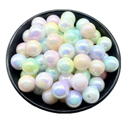 8mm 10mm Color Acrylic Round Bead for Bracelet Necklace Pendant Earrings DIY Jewelry Making