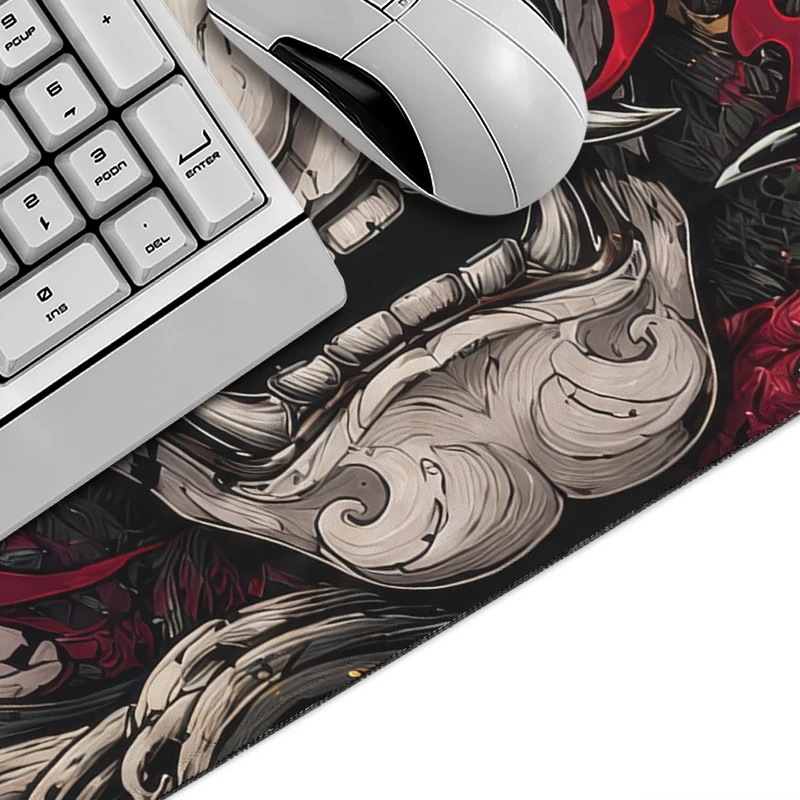 Mouse Pad Dark Oni Mask Gamer XL New Computer Large HD Mousepad XXL Mechanical Keyboard Pad Office Non-Slip Soft Table Mat