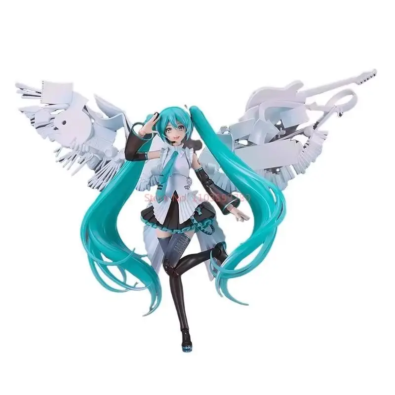 W magazynie Hatsune Miku 16th Anniversary Gsc Maxfactory Playea Robot Model montażowy Ruchoma figurka humanoidalna Prezent dla dzieci