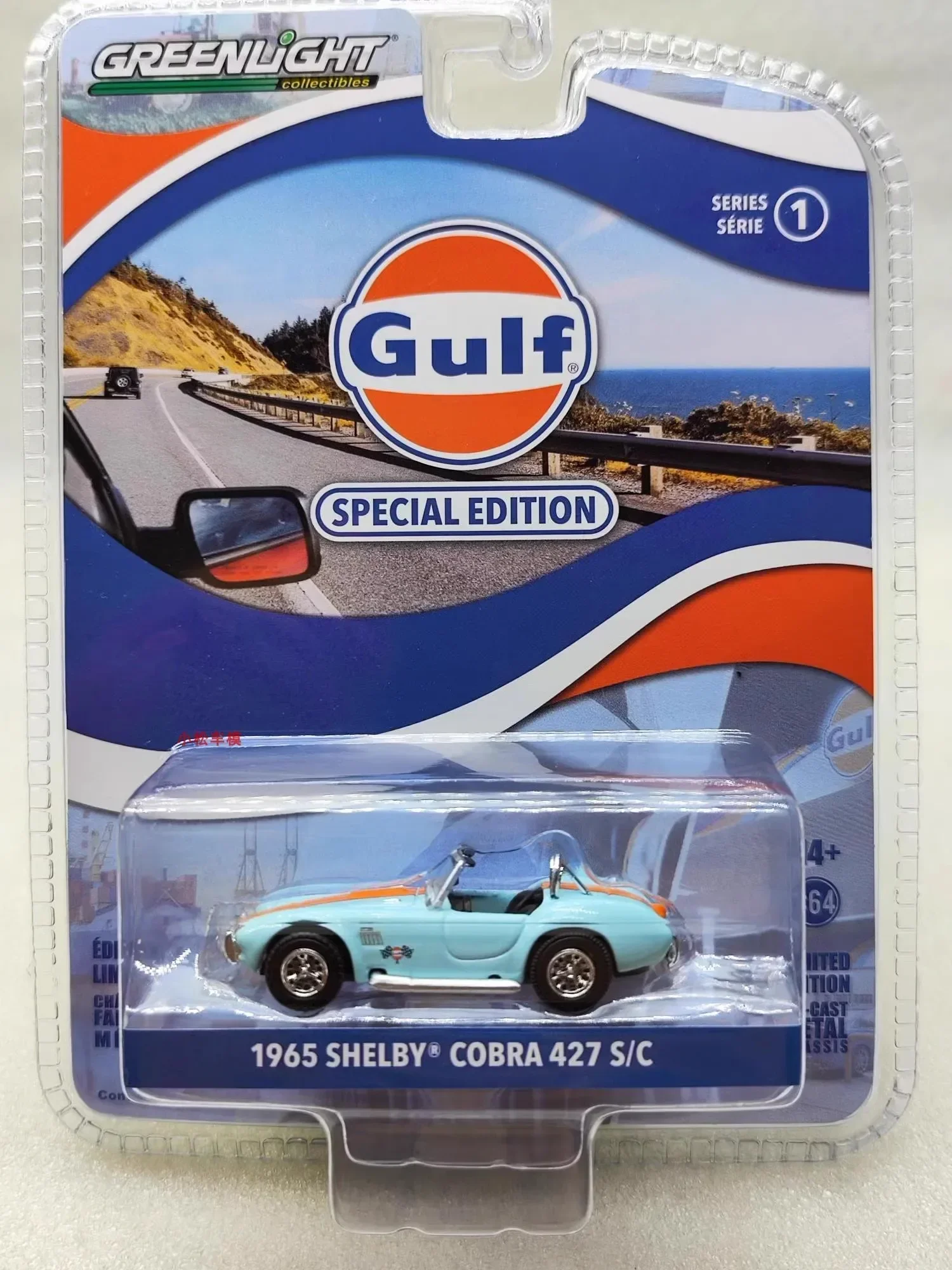 

1:64 1965 Shelby Cobra 427 S/C литая под давлением модель автомобиля из металлического сплава, игрушки для коллекции подарков