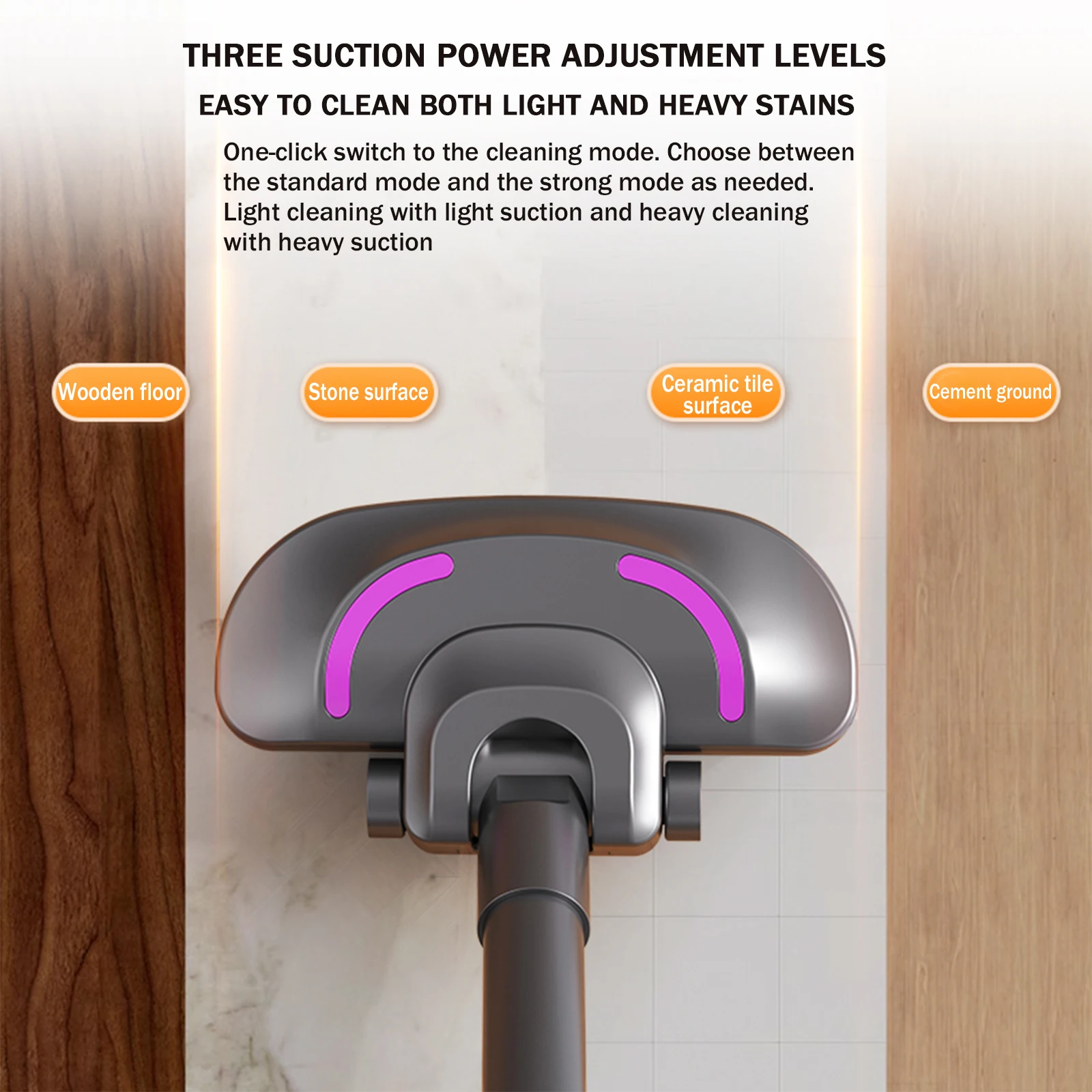 Cordless Handheld Vacuum Cleaner, Rechargeable Stick Vacuum with Cyclone Suction for PC Dust Removal, Car, Home & Office
