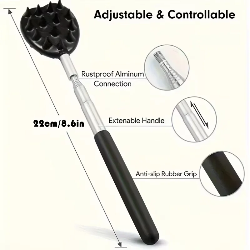 1PC Back Scratcher Telescopic Scratching Back Scratcher Massager Kit Scraper Extendable Telescoping Itch Massage Relaxation