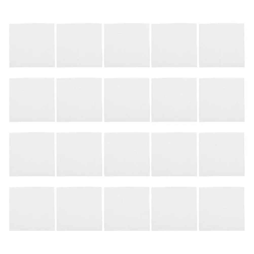 

20pcs Ceramic Fiber Backing Paper Fireproof Insulation Sheets Microwave Kiln Craft Square Design Prevention Sticking