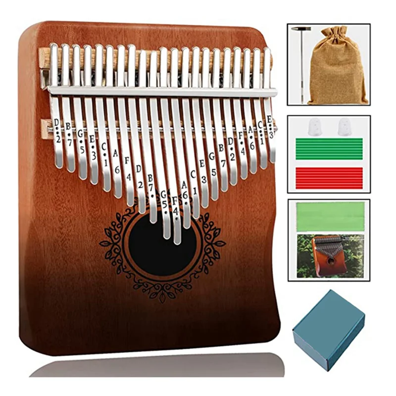 Kalimba Thumb Piano 21 Keys, Portable Kalimba Thumb Piano, Thumb Piano for Adults, Kids and Beginners