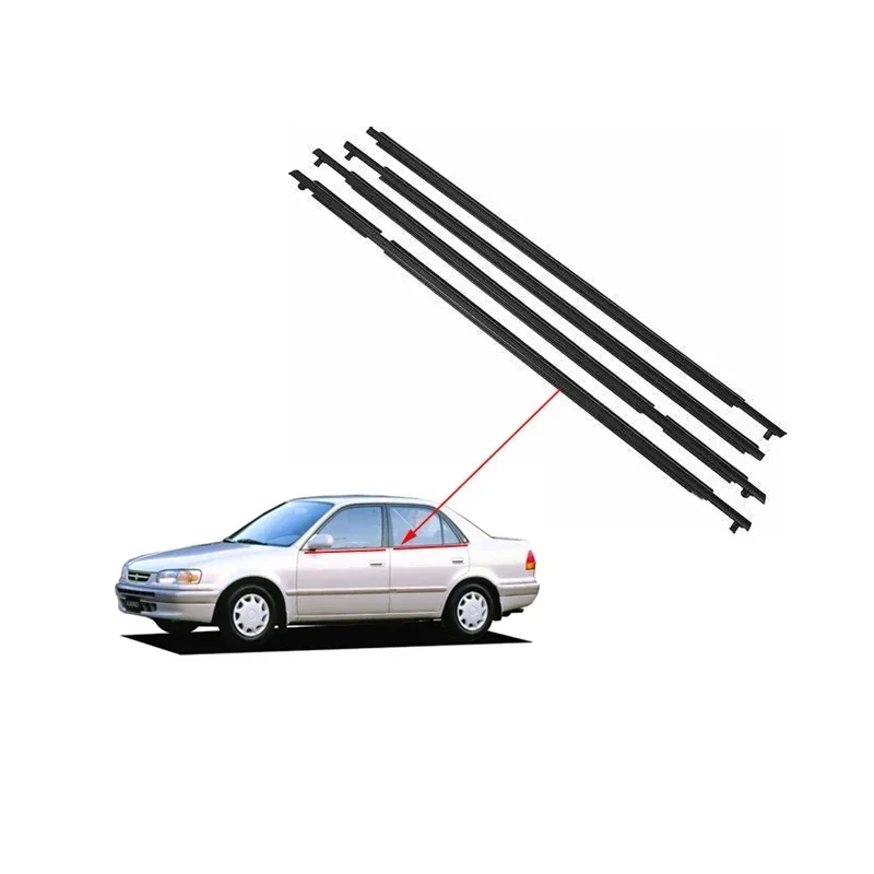 

Weatherstrip Window Molding Trim Car Outside Window Seal Belt Compatible For Toyota Corolla Ae110 Ae111