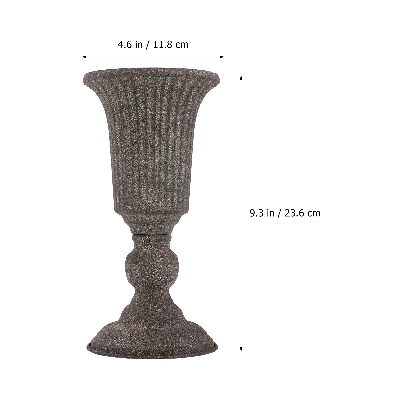 Classic Vintage Flower Pot Iron Retro Urn Planter Wedding Tabletop Centerpiece Decorative Flower Arrangement Vase for Home Bar