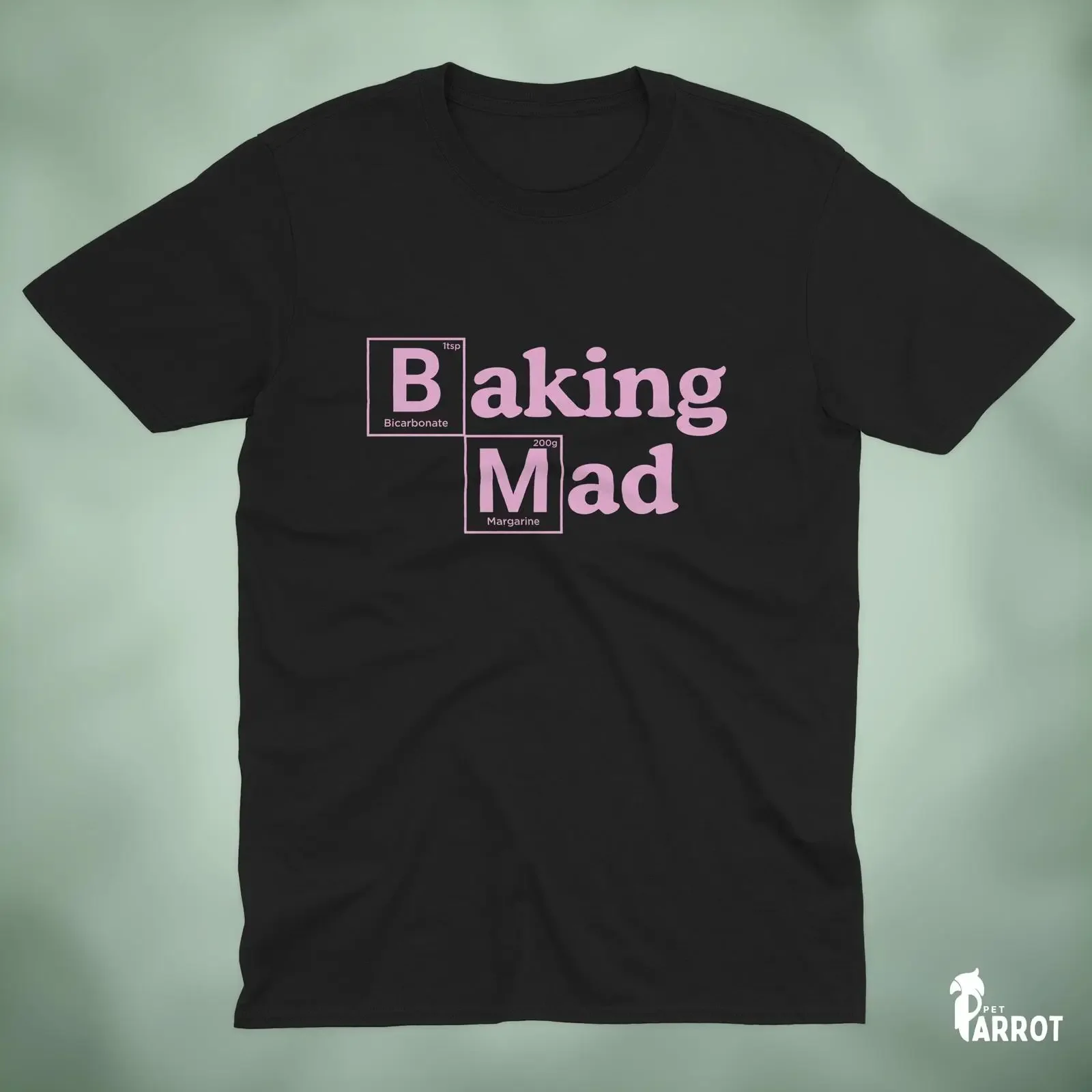 Baking Mad T Shirt Funny Baker Kitchen Humor vintage Washed homme Casual Versatile designer clothes Breathable streetwear