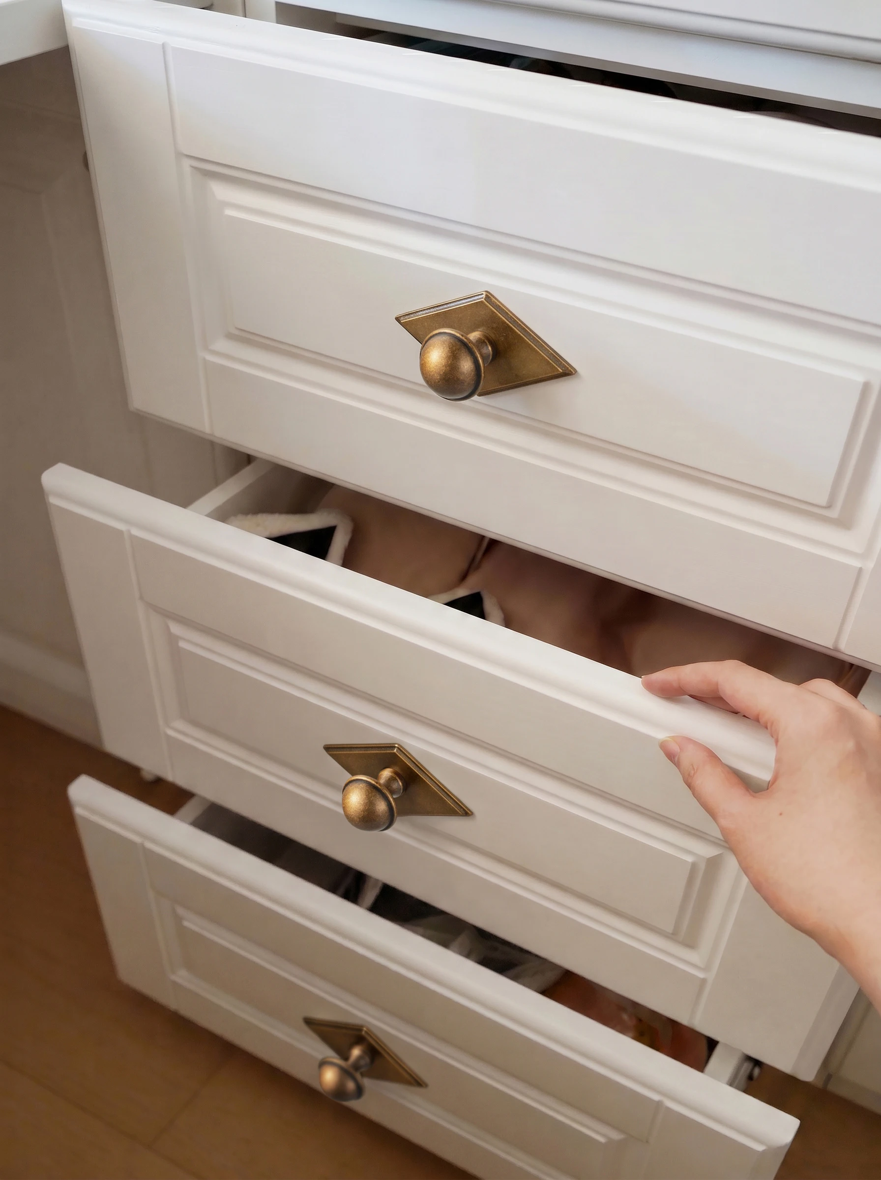 Goo-Ki Antique Brass Cabinet Knob with Backplate High-end Ball Drawer Pulls Furniture Knobs for Kitchen Cupboard & Dresser