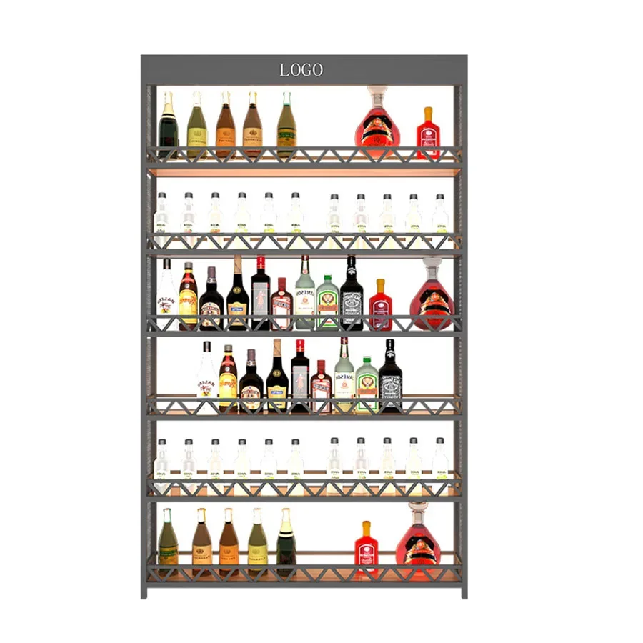 ห้องครัวคอลัมน์บาร์ตู้เก็บจอแสดงผลห้องนั่งเล่นบ้านจัดงานแต่งงาน Handmade Wine Rack โมเดิร์น Szafki Square Furnitur