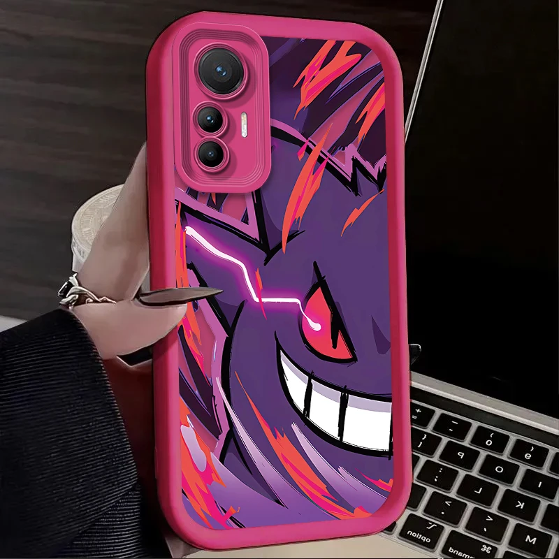 P-Pokemon Gengar الطباعة جراب هاتف ل Xiaomi Mi 15 Ultra 14 13 12 12S 12X 11 Lite 5G NE 13T 12T 11T 14T Pro غطاء سيليكون