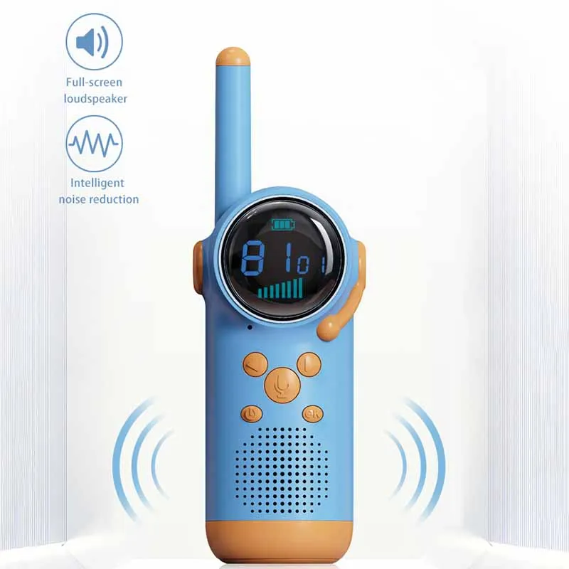 เด็ก Walkie Talkies ชุด 22 ช่องไฟฉาย LCD 10 ไมล์ในตัวไฟฉาย Walkie Talkie อุปกรณ์เสริม