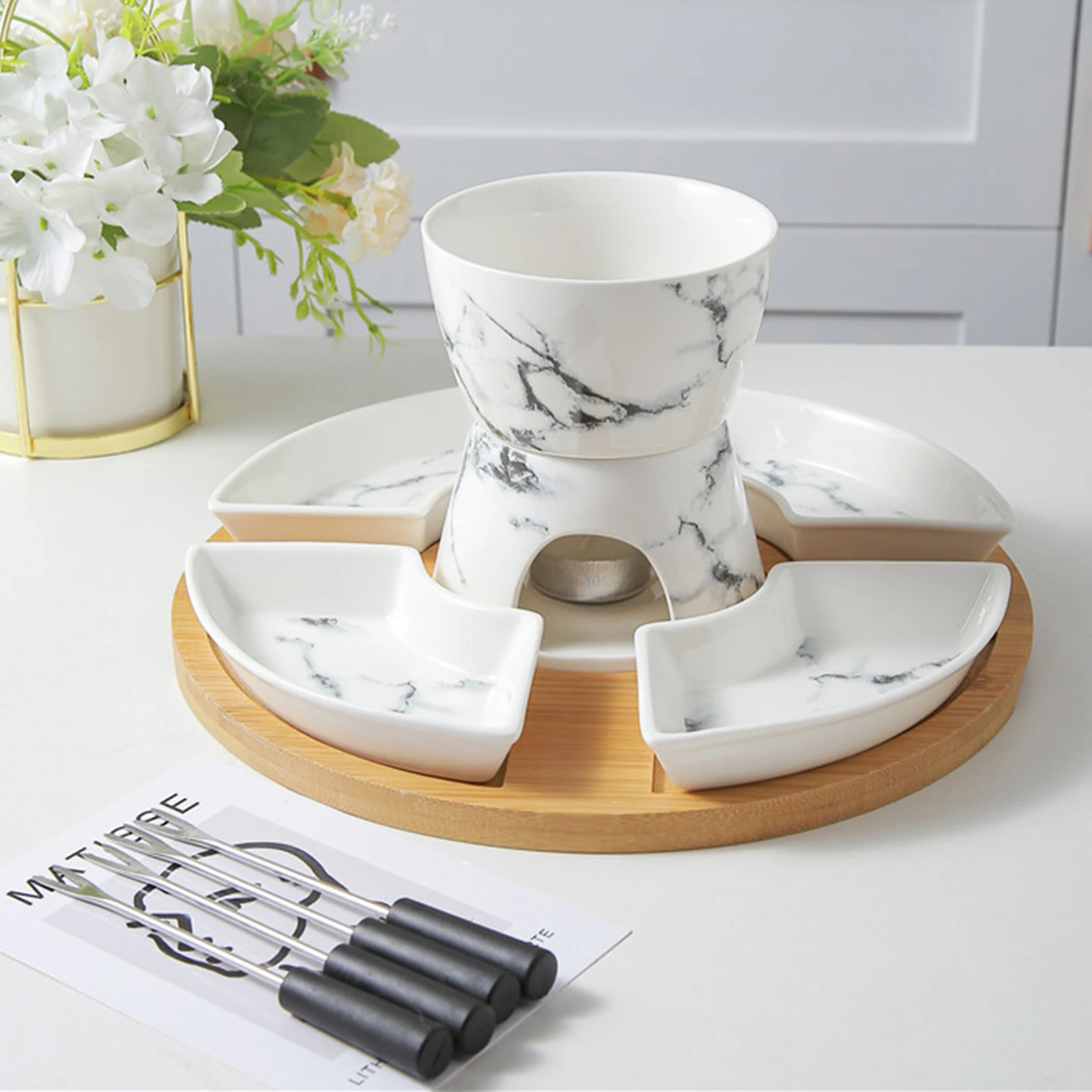 Schokoladenfondue-Set, schmelzender Becher, Schokoladenfonduentopf für Tapas Broth Home