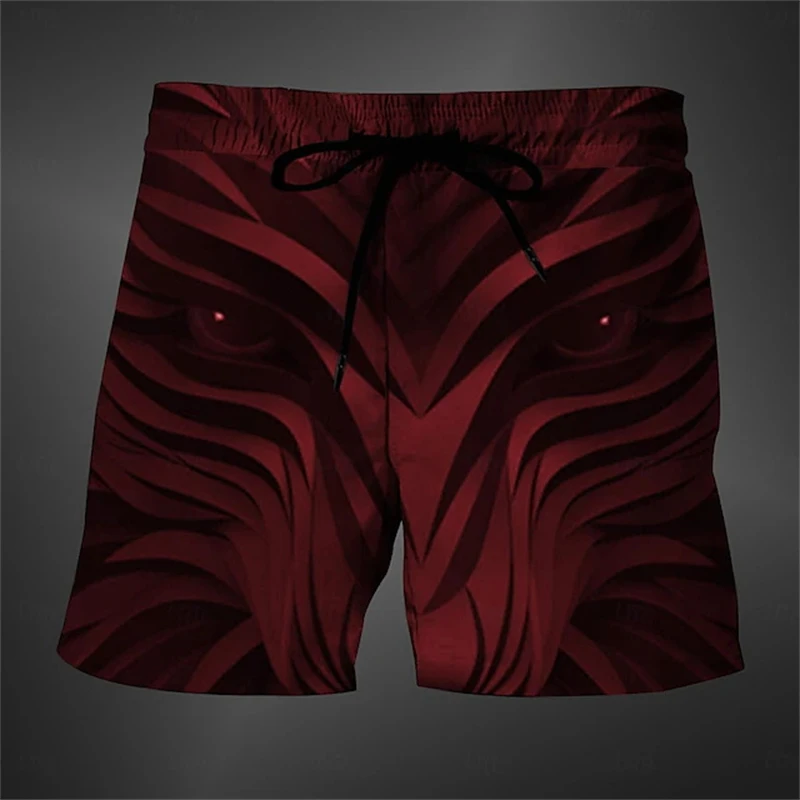 New Fashion Black Wolf Pattern 3D All Print Men Beach Shorts Streetwear Harajuku Y2k Summer Casual Sport Short Pants Kids Shorts