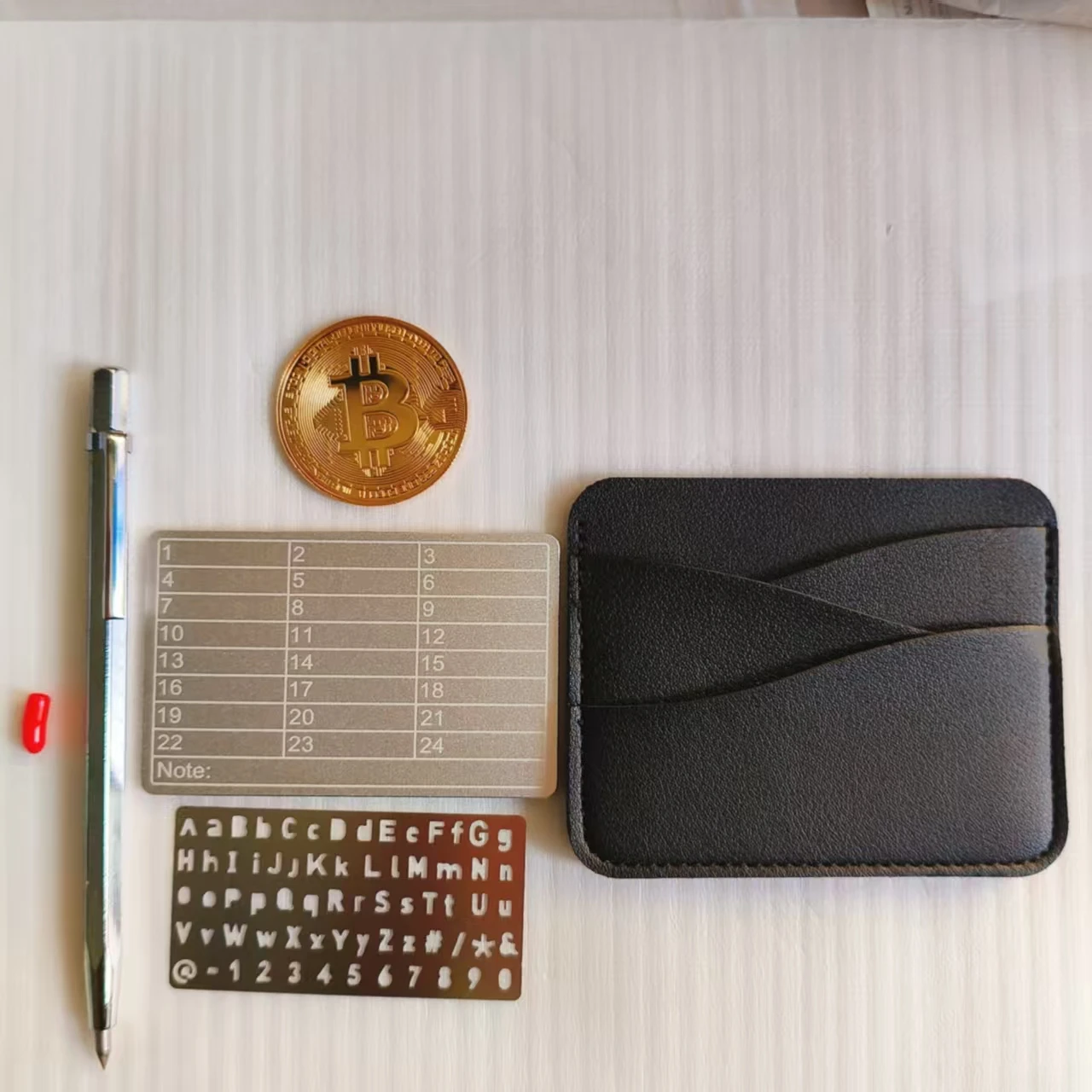 1pcs/set Cryptocurrency Password Keeper Set Compatible with Bitcoin and All BIP39 Standards