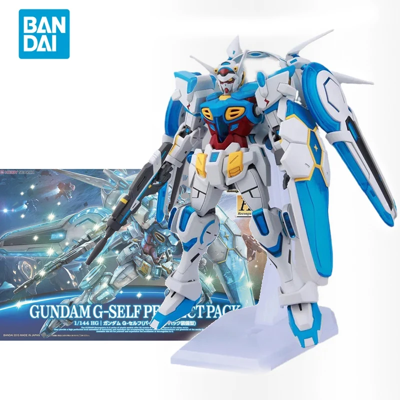 

Bandai Original Anime GUNDAM HG 1/144 GUNDAM G-SELF PERFECT PACK Action Figure Assembly Toys Collectible Model Gift for Children