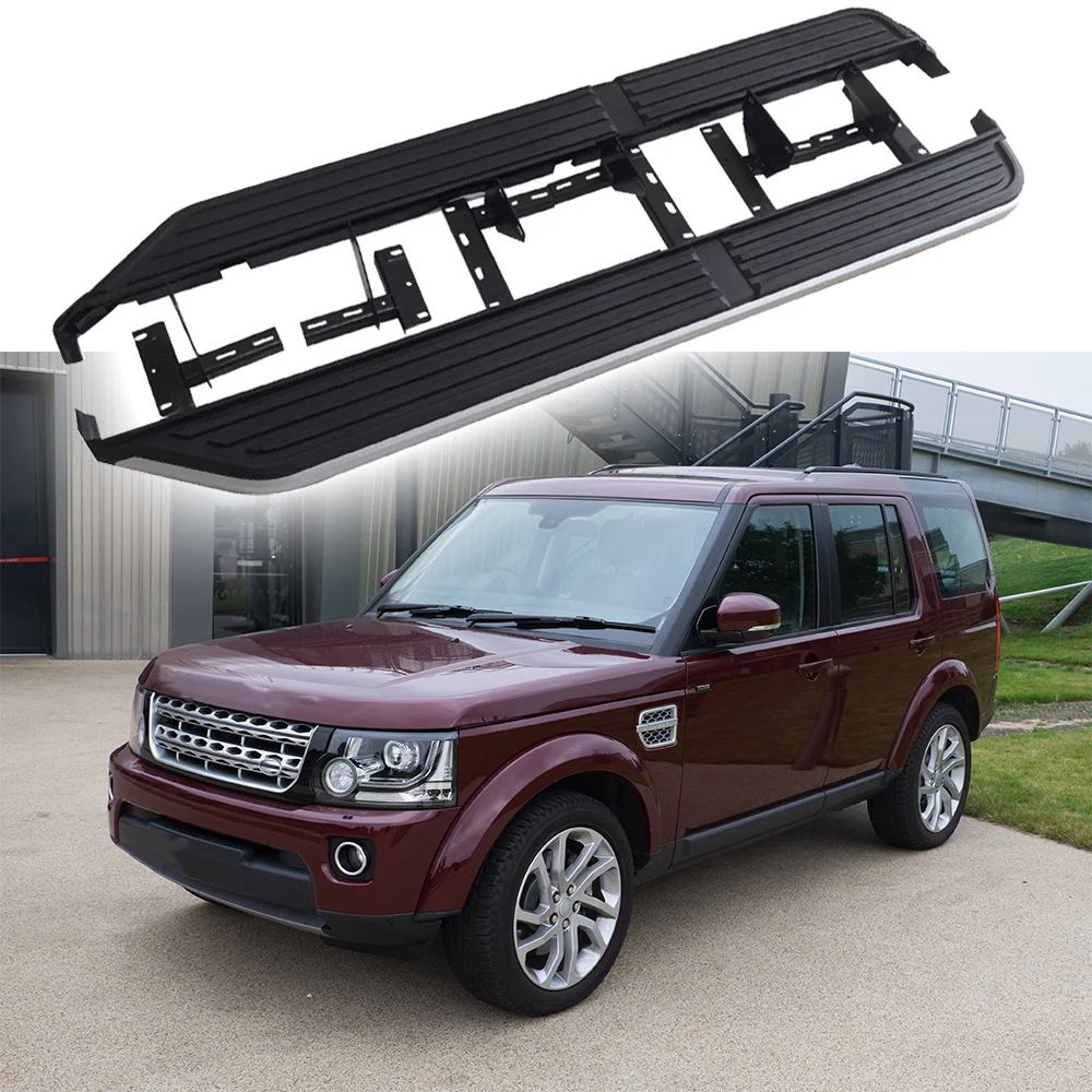 2pcs Running Board Side Step Nerf Bar for Land Rover Discovery LR3 LR4 2003-2016