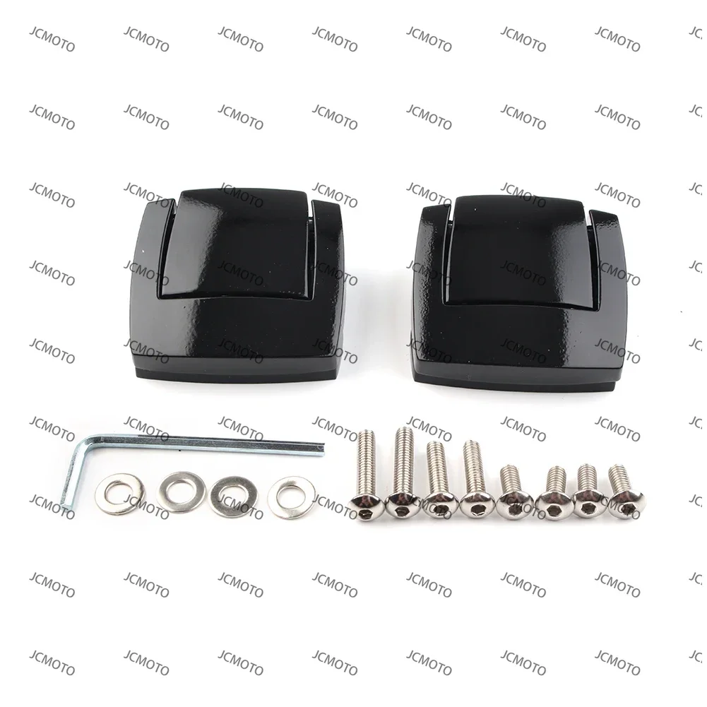 ل هارلي 1980-2013 جولة باك بجولة CVO الطريق الملك إلكترا شارع الإنزلاق الترا FLHX FLTR FLHT دراجة نارية حزمة الجذع قفل مزلاج #2