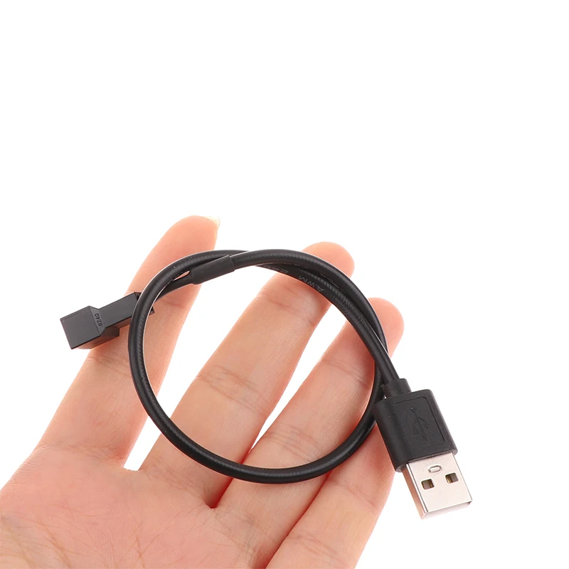 1PC Case Fan Adapter Connector Cable USB 2.0 A Male To 3-Pin PWM 5V USB Sleeved Fan Power Adapter Cable