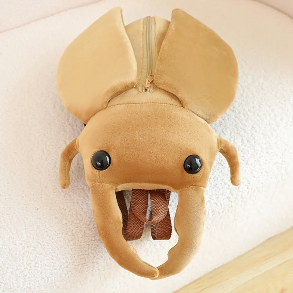 Animal Stag Beetle Backpack Breathable Rhinoceros Beetle Backpack soft Lightweight Children's Backpack for Boys and Girls