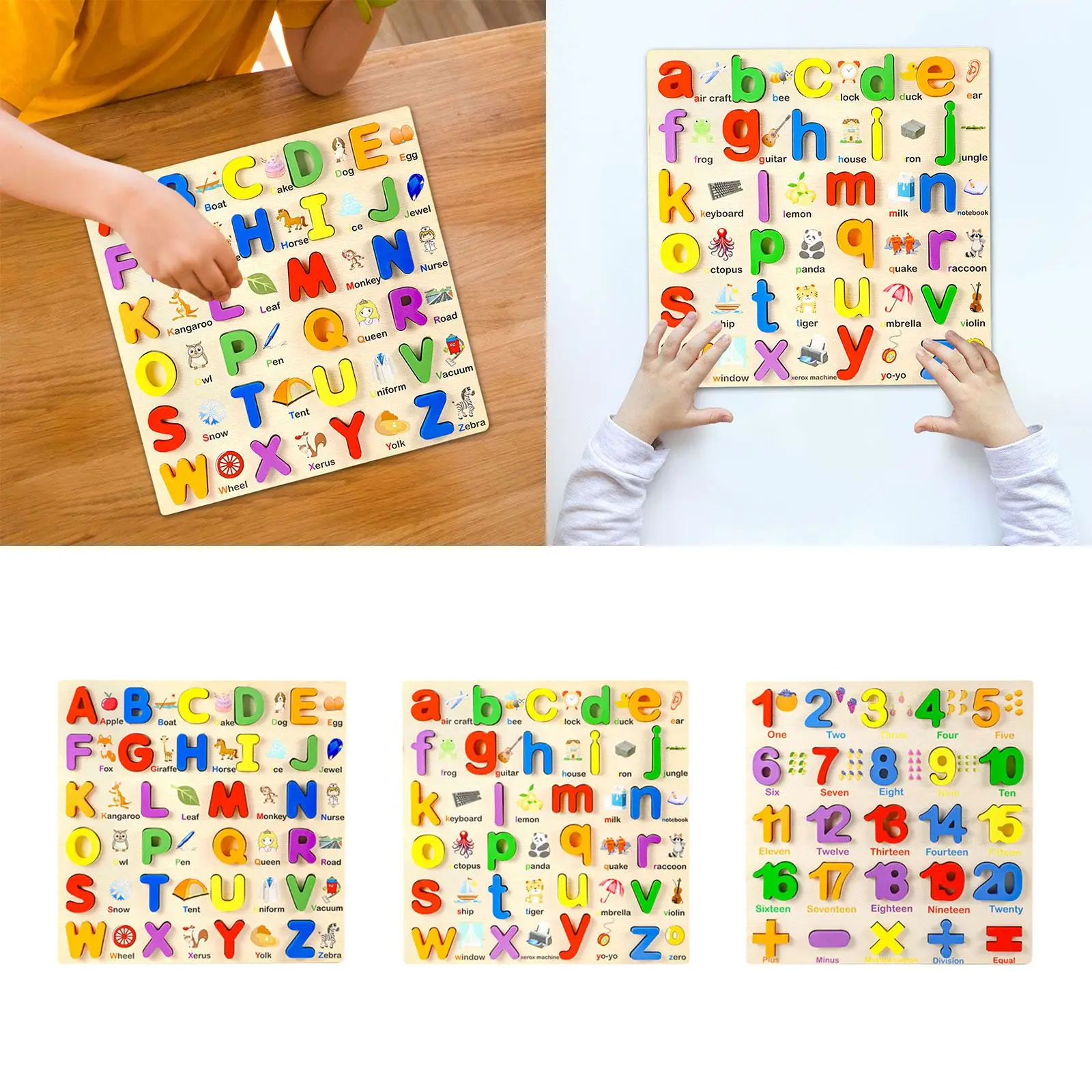 Kids Wooden Puzzle Toy Shape Learning Matching Game Preschool Educational Activity Sorting Blocks Board Fine Motor Skill Gift