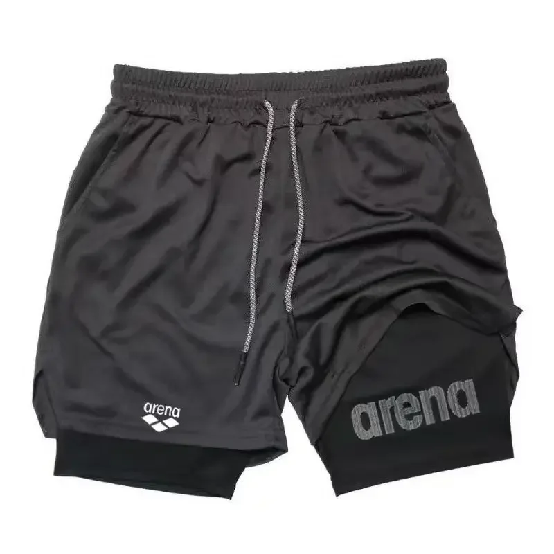 New Summer Men'S Gym Shorts, Beach Surfboard Shorts, Breathable Quick Drying Sports and Leisure Shorts