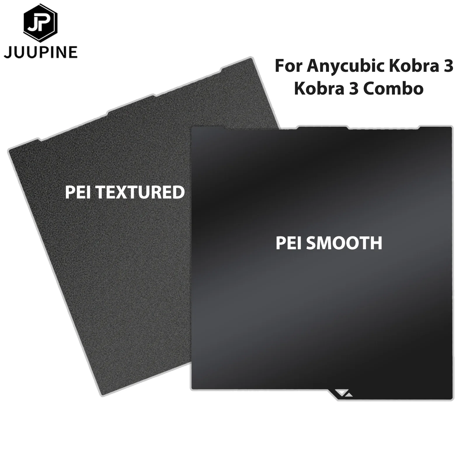 For Anycubic Kobra 3 Parts Build Plate 256x268 Spring Steel Sheet For Anycubic Kobra 3 Combo Plate Smooth Pei Textured Heat Bed