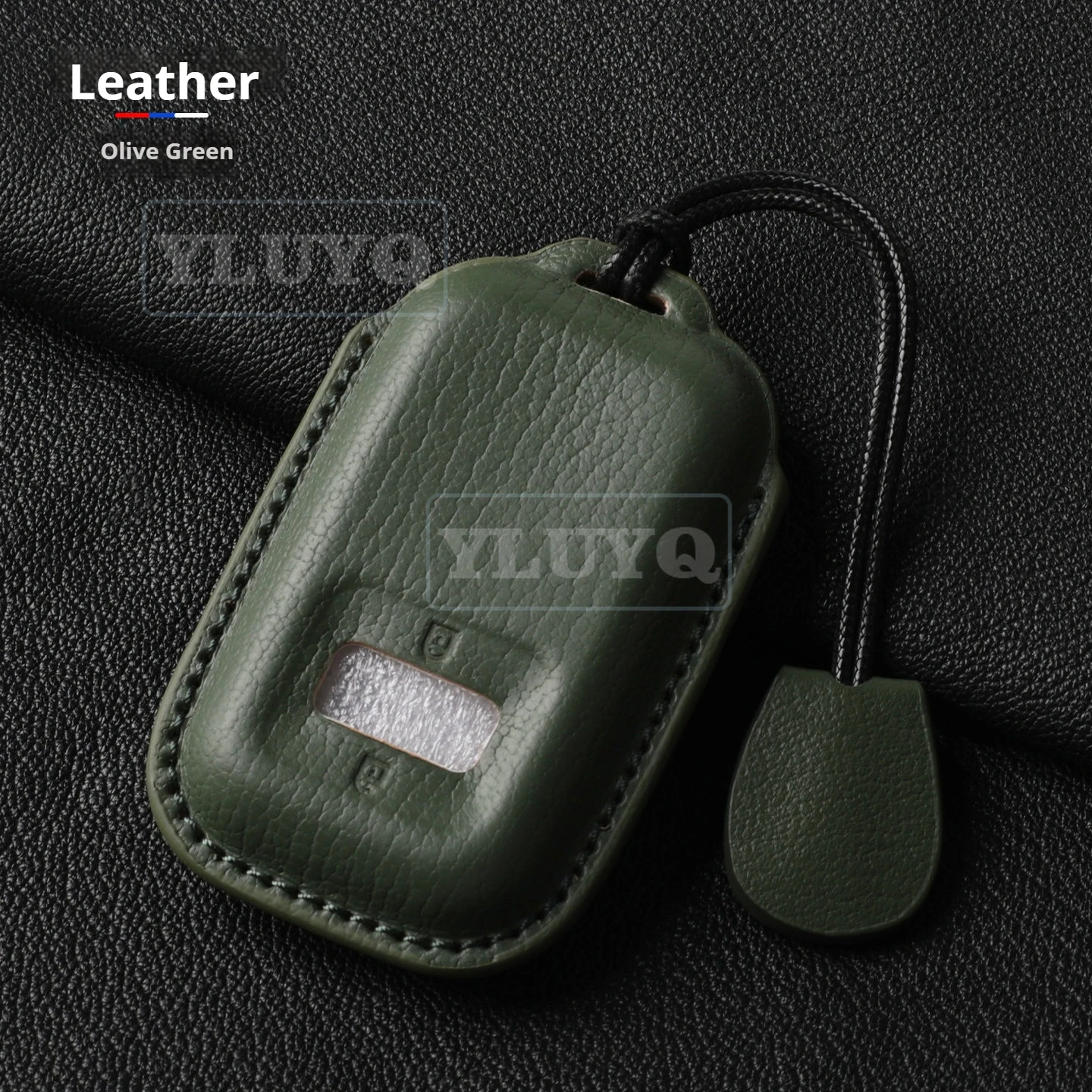 For Zeekr 2026 9X 001 key for cover Leather Key Case NEW Zeekr 001 Updated Interior Accessories Orange white