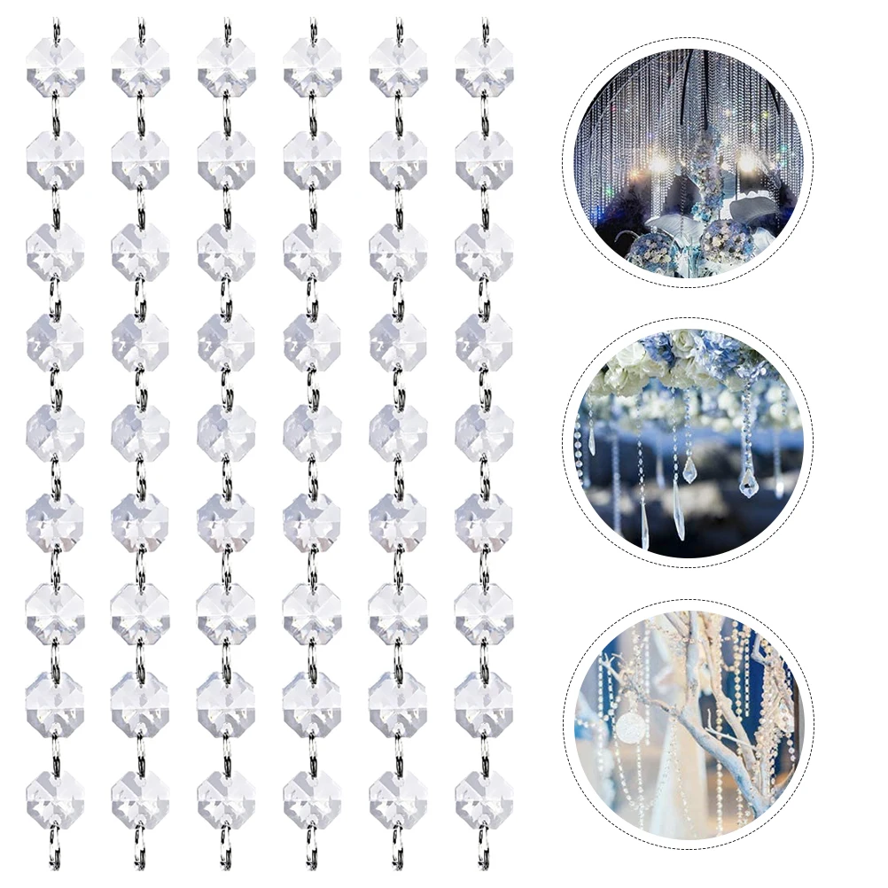 

10Pcs Crystal Bead String Hanging Adornment Home Decoration Photography Prop Gift Idea Hanging Beads Crystal Bead String Decor