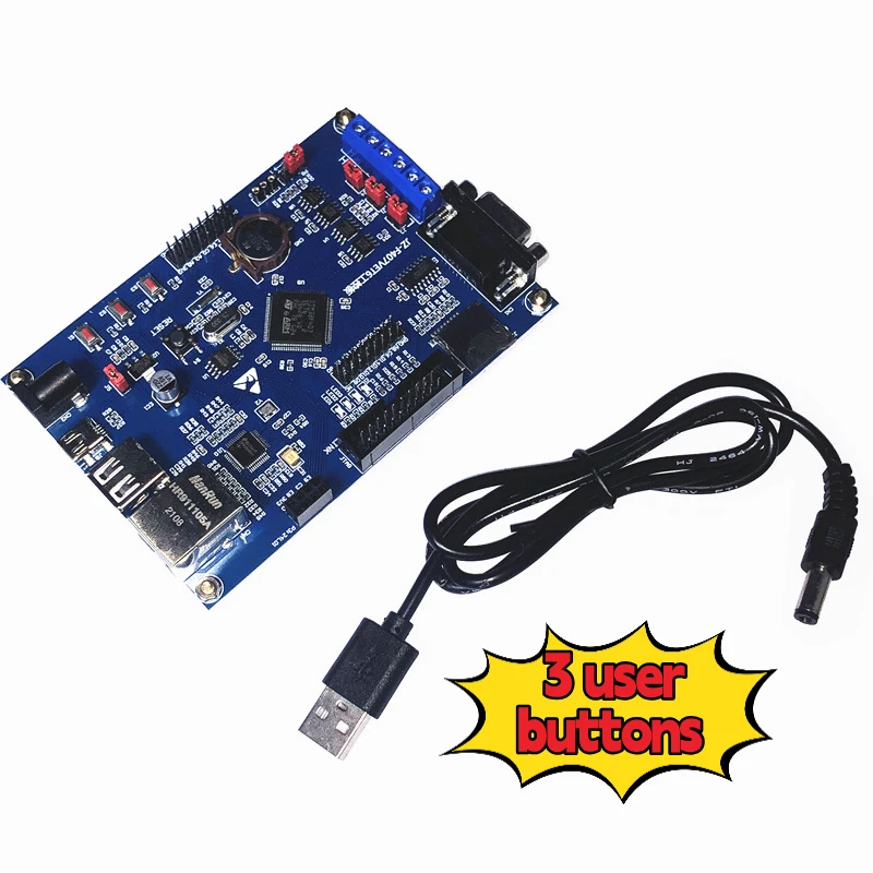 

Industrial Development Board with STM32F407VET6 MCU, M4 Core, 1x RS232, 1x RS485, 2x CAN, Ethernet, USB Host & Device