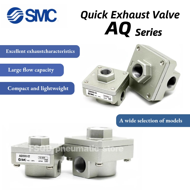 

AQ2000-01 AQ2000-02 AQ3000-02 AQ3000-03 AQ5000-04 AQ5000-06 SE-1/8-B SE-1/4-B Тип SMC Пневматический элемент Быстрый выпускной клапан AQ
