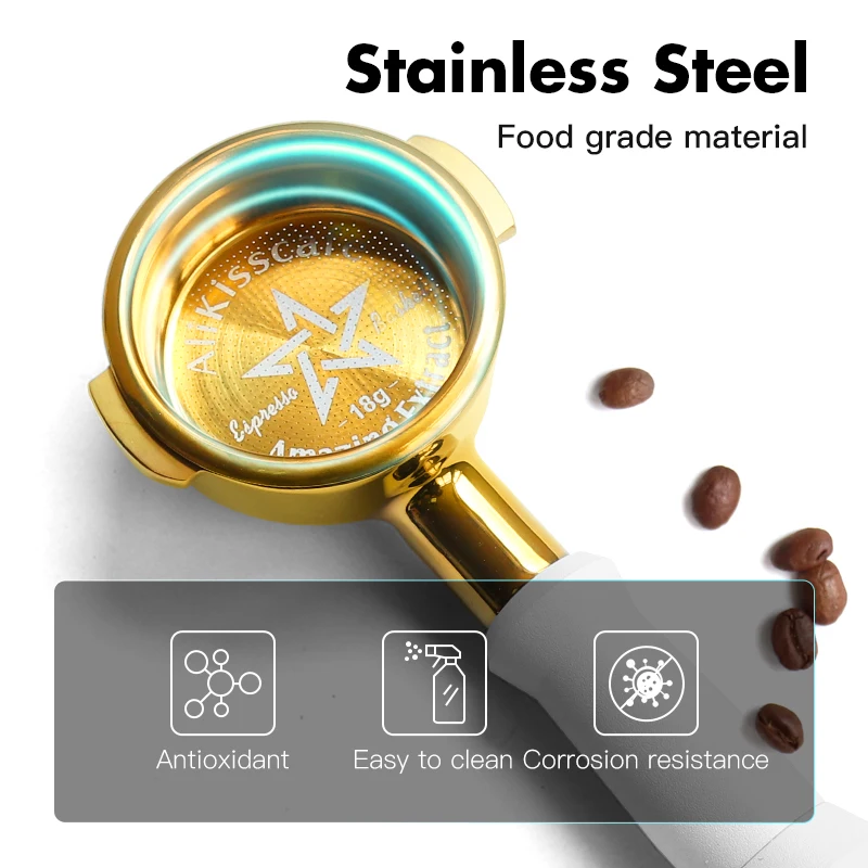 AliKisscafe 58mm Coffee Bottomless Portafilter Naked for E61 Gaggia Classic Hibrew H10a Espresso Maker Accessories Barista Tools