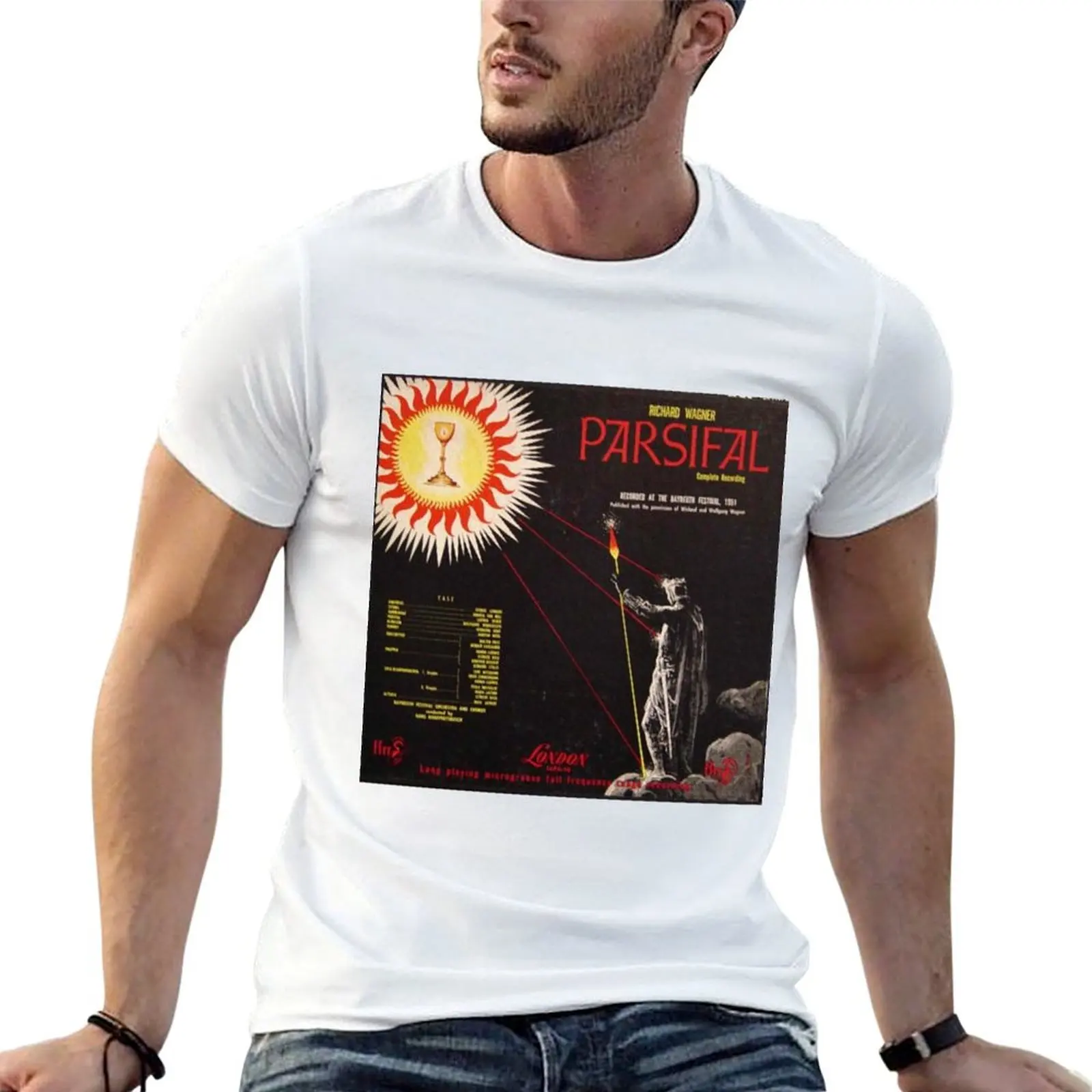 Parsifal, Richard Wagner lp T-Shirt vintage t shirts plus size clothes outfits for men