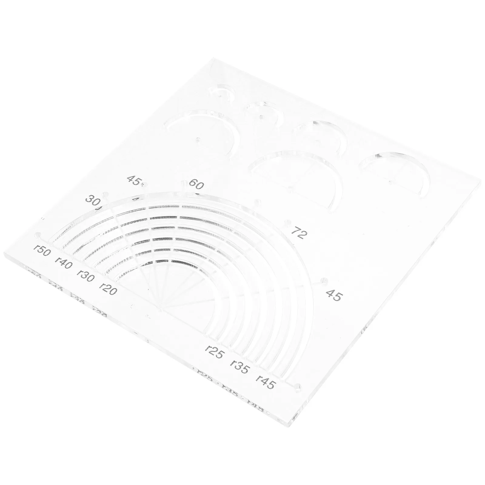 

Clear Acrylic Quilting Template Ruler Semicircle Shaped Precision Scale for DIY Patchwork Embroidery Painting Handmade Sewing