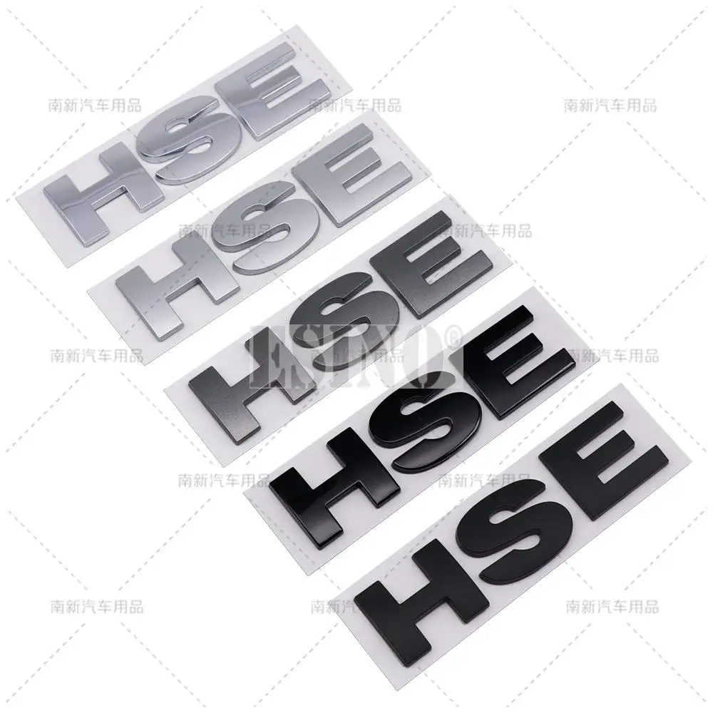 Car Styling 3D HSE V6 V8 ABS Adhesive Emblem Badge Decal for Land Rover Ranger Rover Free Lander Discovery Evoque Vogue