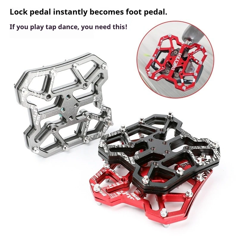 Bike Cycling Accessories, Mountain Bike Cleats, Pedal Lock Plate, Convert Clipless Pedals to Flat Pedals