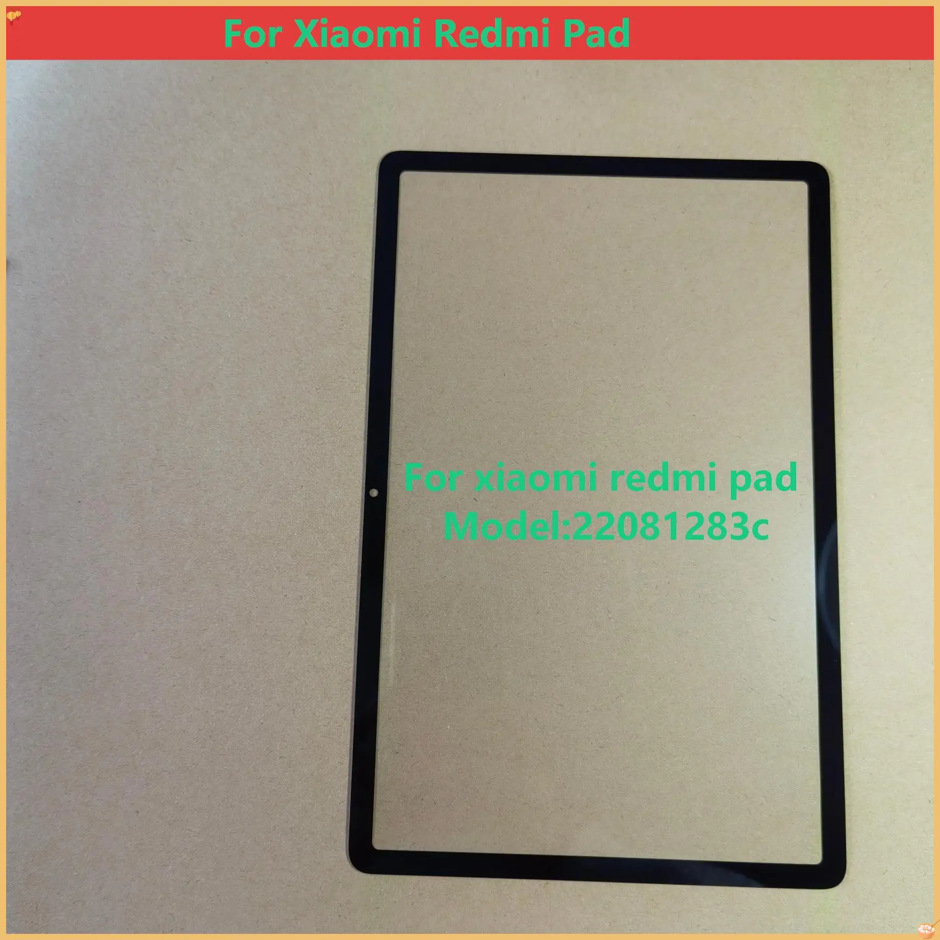 New Glass Screen For Xiaomi Redmi Pad 10.6 22081283C Touch Screen Panel Tablet Front Outer LCD Glass Lens With OCA
