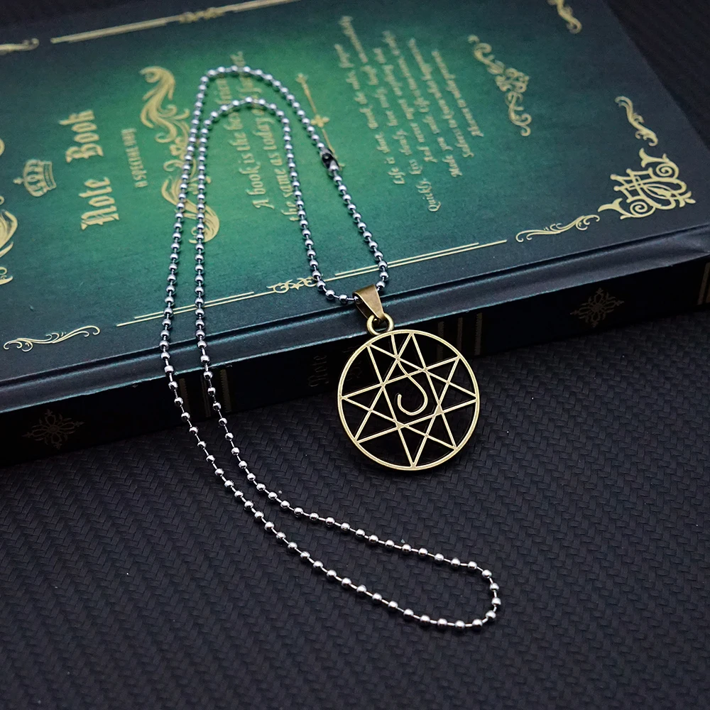 Fullmetal Alchemist Necklace for Women Men Magic Circle Metal Necklaces Anime Jewelry Pendant Chains Choker Collares Charm