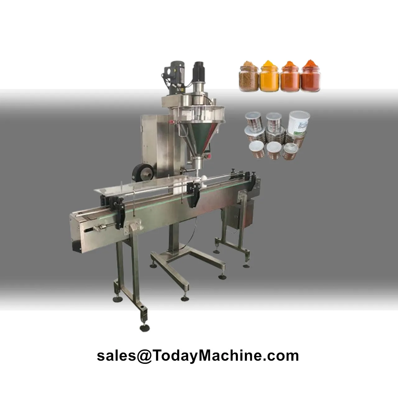 Automatic Bottle Coffee Milk Sugar Salt Spices Powder Auger Filling Machine