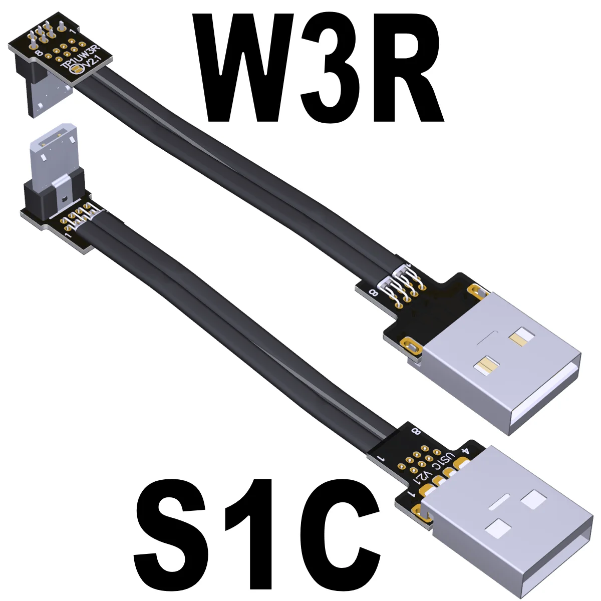 พับข้อศอก USB 2.0ประเภท-A ถึง Micro-B OTG Extension สายริบบิ้นชายหญิง FPV Slim Flat ชาร์จสำหรับกล้องอุตสาหกรรม HDD