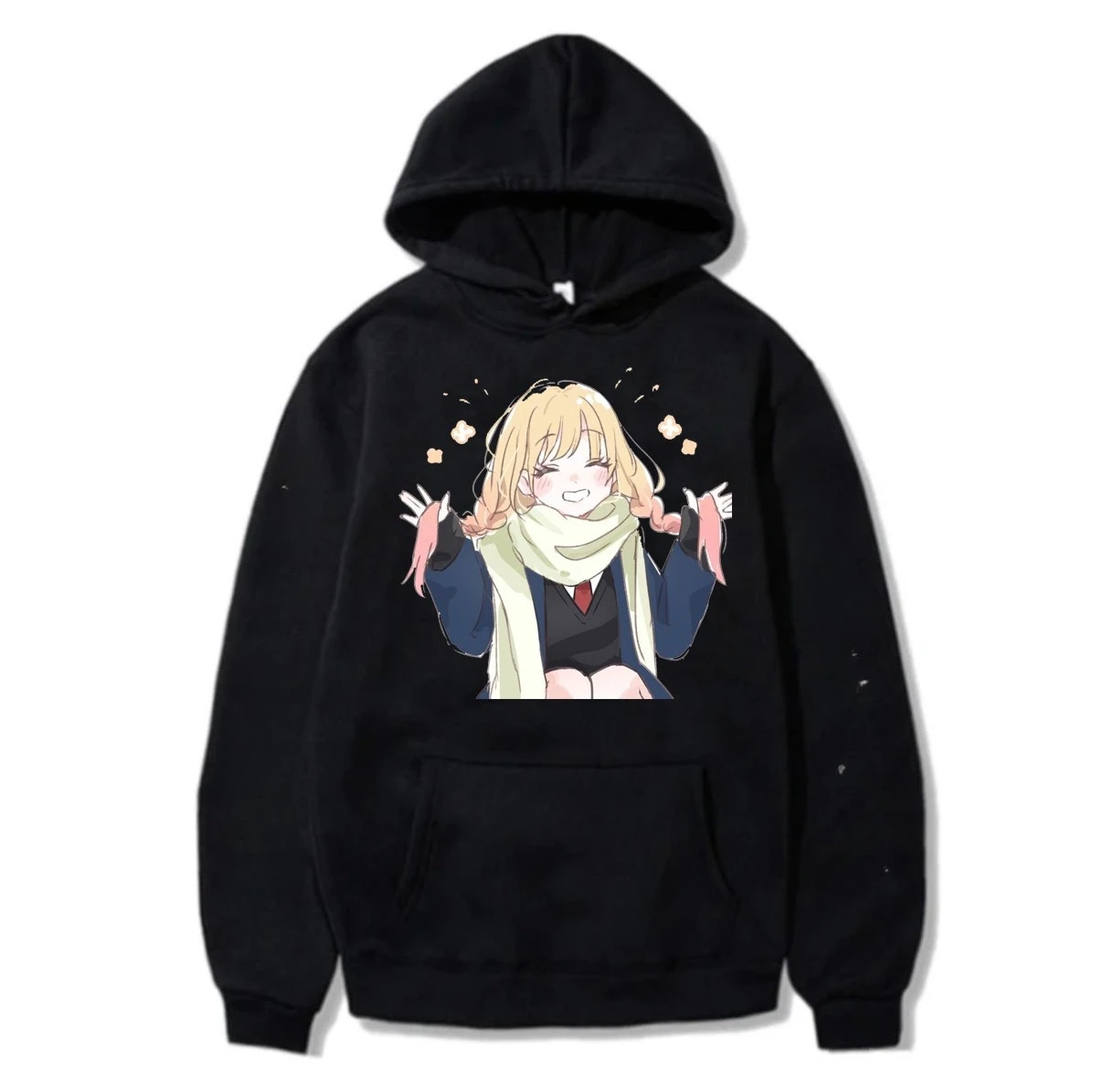 2026 Autumn My Dress‑Up Darling Marin Dual‑Side Print Front Character Frame Unisex Oversized Y2K Cotton Hoodie