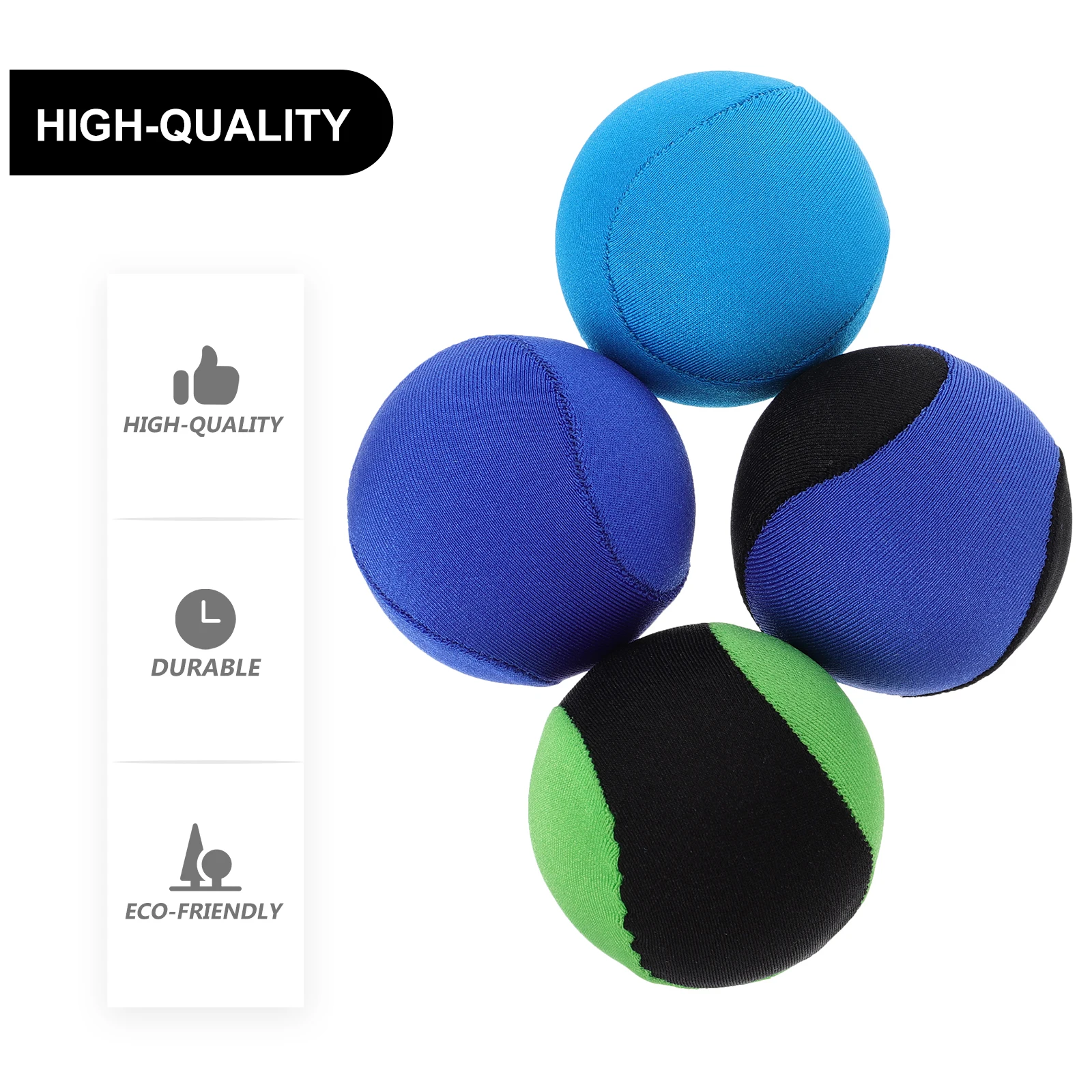 

4Pcs Bouncing Balls Bright Color Fast Bounce Swimming Pool Beach Ball for Hot Weather Recreation Activity